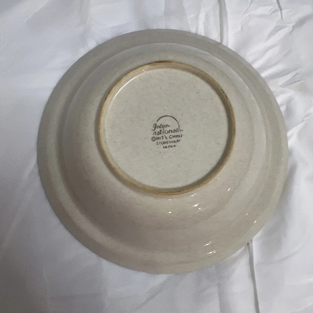 Vtg Cottagecore International Marmalade Geese Serving Bowl 9